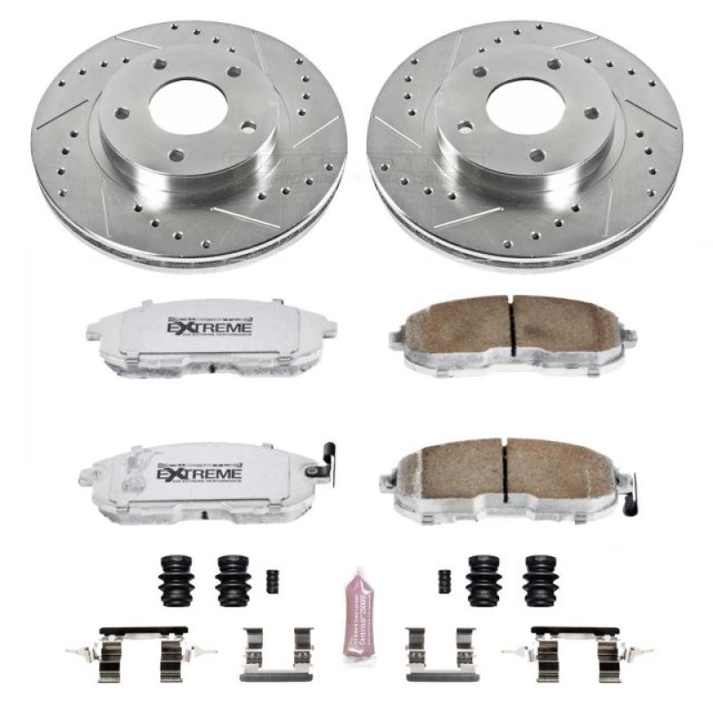 Power Stop 00-01 Infiniti I30 Front Z26 Street Warrior Brake Kit Brake Kits - Performance D&S PowerStop
