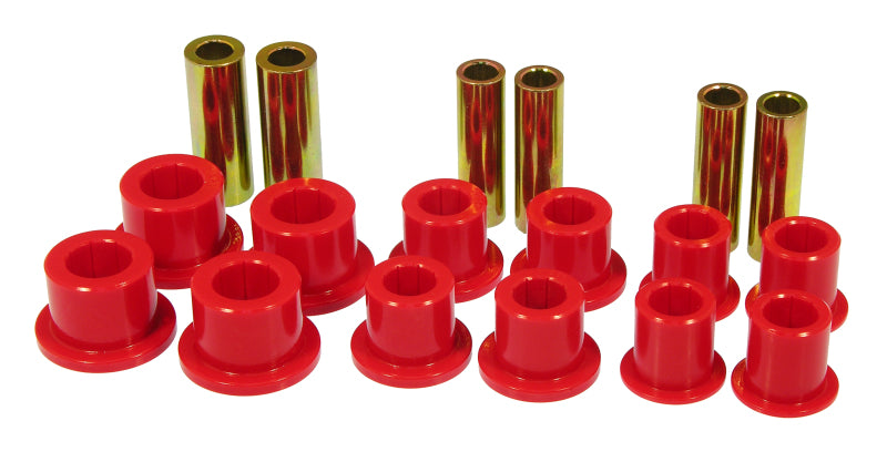 Prothane 99-04 Ford F250/350 SD 2/4wd Front Leaf Spring Bushings - Red Bushing Kits Prothane