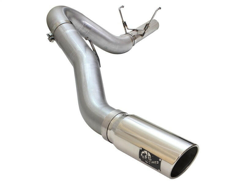 aFe MACHForce XP Exhaust Large Bore 5in DPF-Back Alu. 13-15 Dodge Trucks L6-6.7L (td) *Polish Tip DPF Back aFe