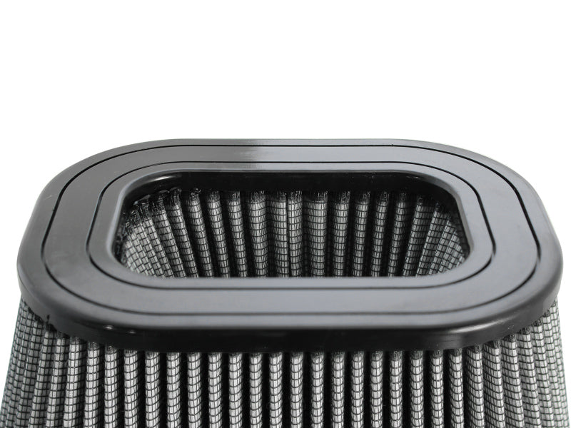 aFe MagnumFLOW Pro DRY S Universal Air Filter 7.13in F x (8.70x 10.60)in B x (6.50x8.60)in T x 5in H Air Filters - Universal Fit aFe