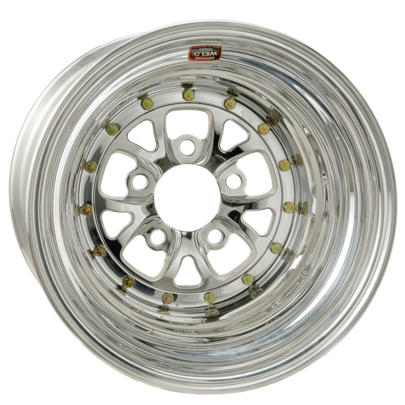 Weld V-Series 15x10 / 5x4.5 BP / 6in. BS Polished Wheel - Non-Beadlock Wheels - Forged Weld