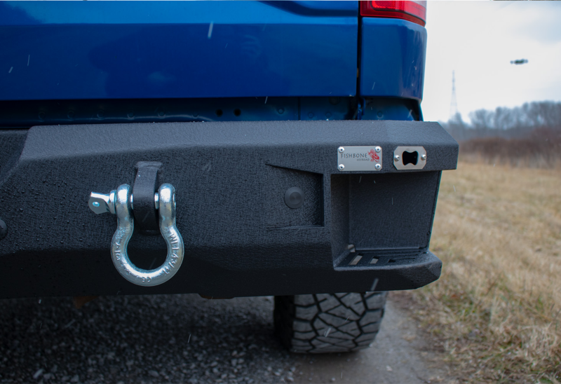 Fishbone Offroad 15-20 Ford F150 Rear Bumper - Black Bumpers - Steel Fishbone Offroad