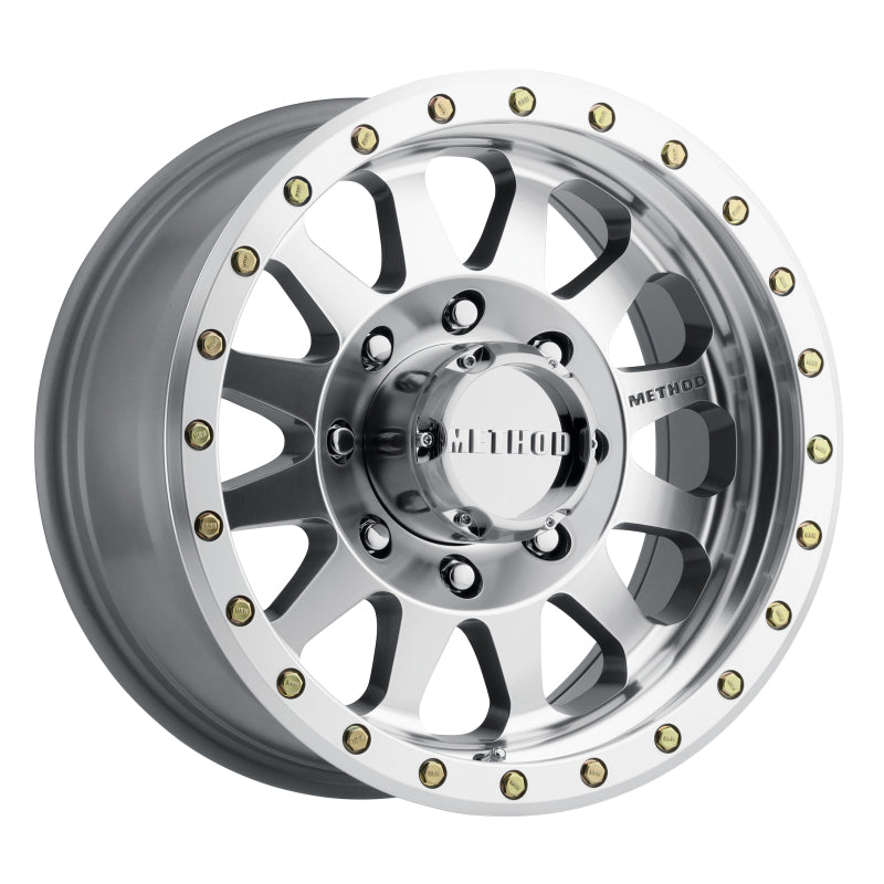 Method MR304 Double Standard 17x8.5 0mm Offset 8x6.5 130.81mm CB Machined/Clear Coat Wheel Wheels - Cast Method Wheels