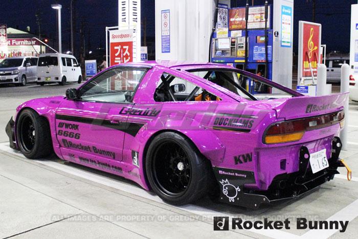 GReddy 89-93 Nissan 240SX Full Rocket Bunny 180/240SX Wide Body Aero Kit w/ Wing Body Kits GReddy