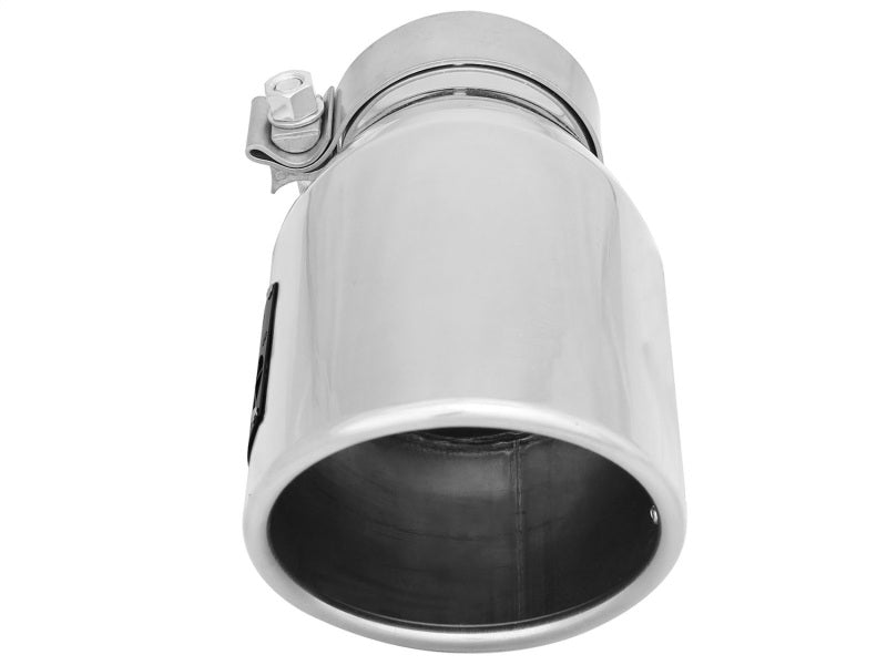 aFe MACH Force-Xp 3in Inlet x 4-1/2in Outlet x 9in Length 304 Stainless Steel Exhaust Tip Catback aFe