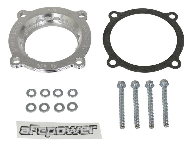 aFe Silver Bullet Throttle Body Spacer 2018+ Jeep Wrangler (JL) V6 3.6L Throttle Body Spacers aFe