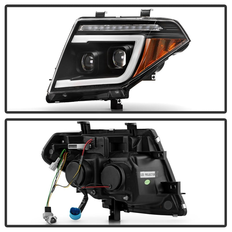 Spyder Apex 05-08 Nissan Frontier High-Power LED Module Headlights - Black (PRO-YD-NF05AP-SEQGR-BK) Headlights SPYDER