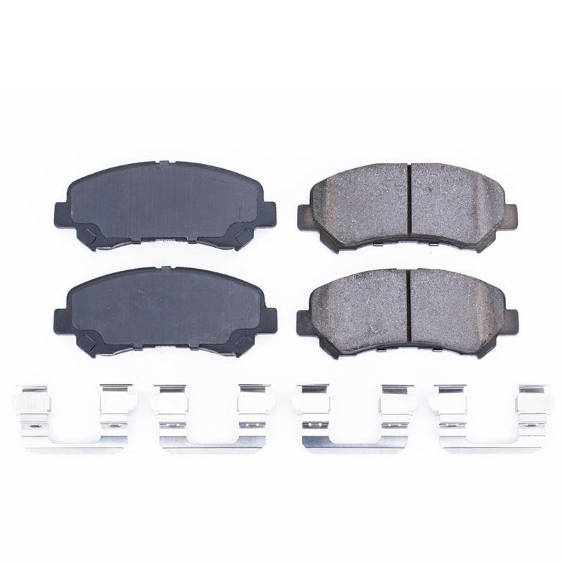 Power Stop 08-13 Nissan Rogue Front Z17 Evolution Ceramic Brake Pads w/Hardware Brake Pads - OE PowerStop