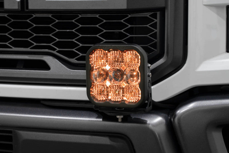 Diode Dynamics 17-20 Ford Raptor SS5 Bumper LED Pod Light Kit - Pro White Combo Light Bars & Cubes Diode Dynamics