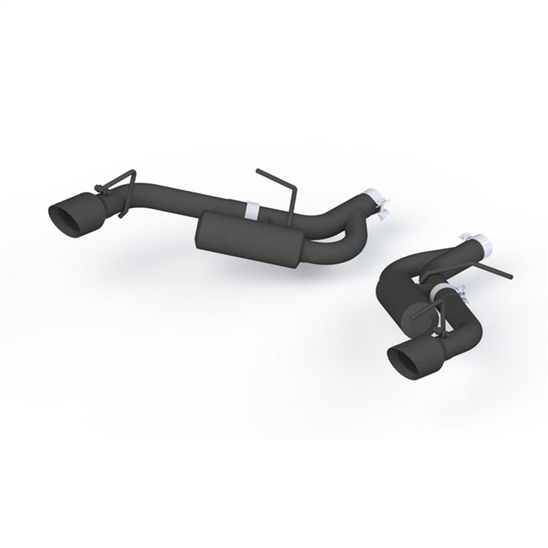MBRP 16-19 Chevrolet Camaro 2.5in Black Coated Non NPP Axle Back Exhaust System - 4in Dual Wall Tips Axle Back MBRP
