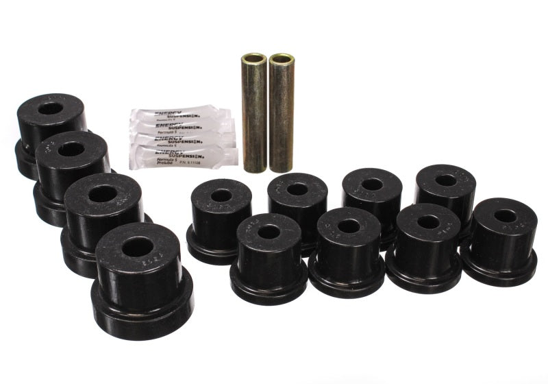 Energy Suspension 67-69 Chevrolet Corvette Black Rear Leaf Spring Bushing Set Bushing Kits Energy Suspension