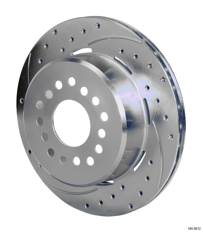 Wilwood Rotor-1.91in Offset-SRP Drill-RH 12.19 x .810 - 5 Lug Brake Rotors - 2 Piece Wilwood