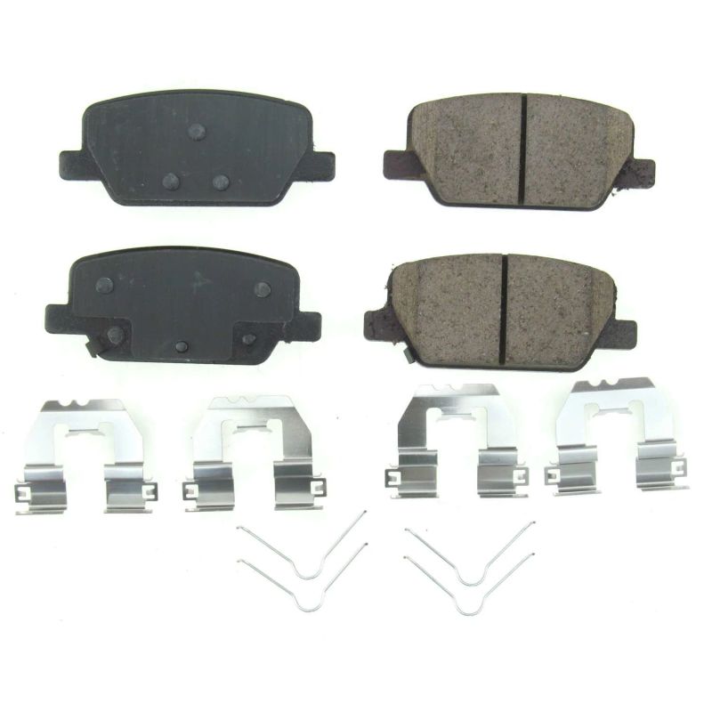 Power Stop 2019 Hyundai Santa Fe Rear Z17 Evolution Ceramic Brake Pads w/Hardware Brake Pads - OE PowerStop