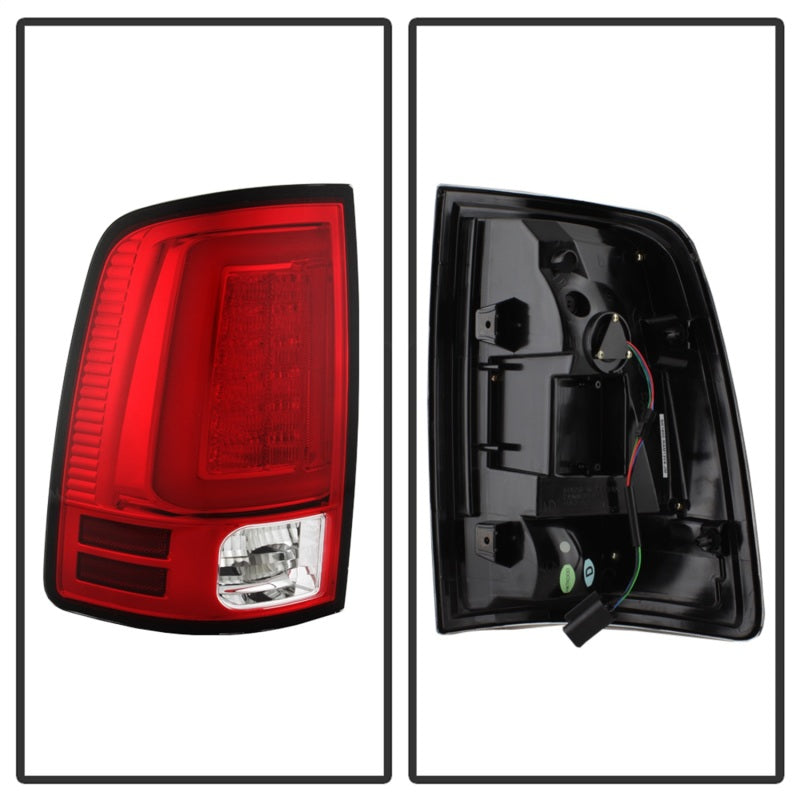 Spyder 13-14 Dodge Ram 1500 LED Tail Lights - Red Clear ALT-YD-DRAM13V2-LED-RC Tail Lights SPYDER