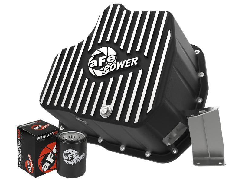 aFe Pro Series Deep Engine Oil Pan 11-16 GM Duramax V8-6.6L (td) Diff Covers aFe