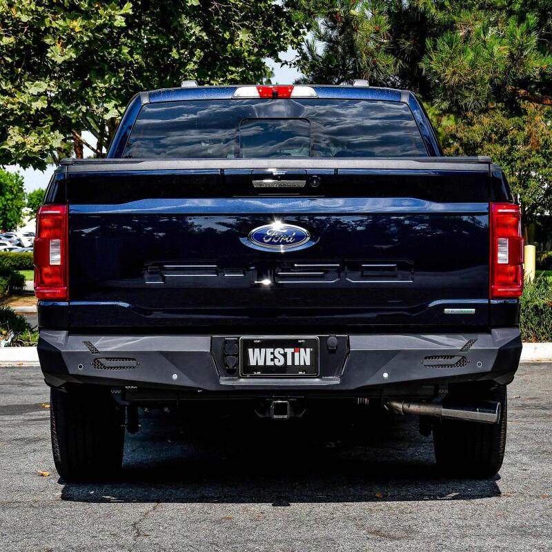 Westin 15-20 Ford F-150 Pro-Series Rear Bumper - Textured Black Bumpers - Steel Westin