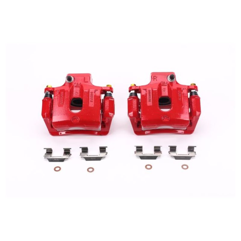 Power Stop 08-16 Buick Enclave Rear Red Calipers w/Brackets - Pair Brake Calipers - Perf PowerStop