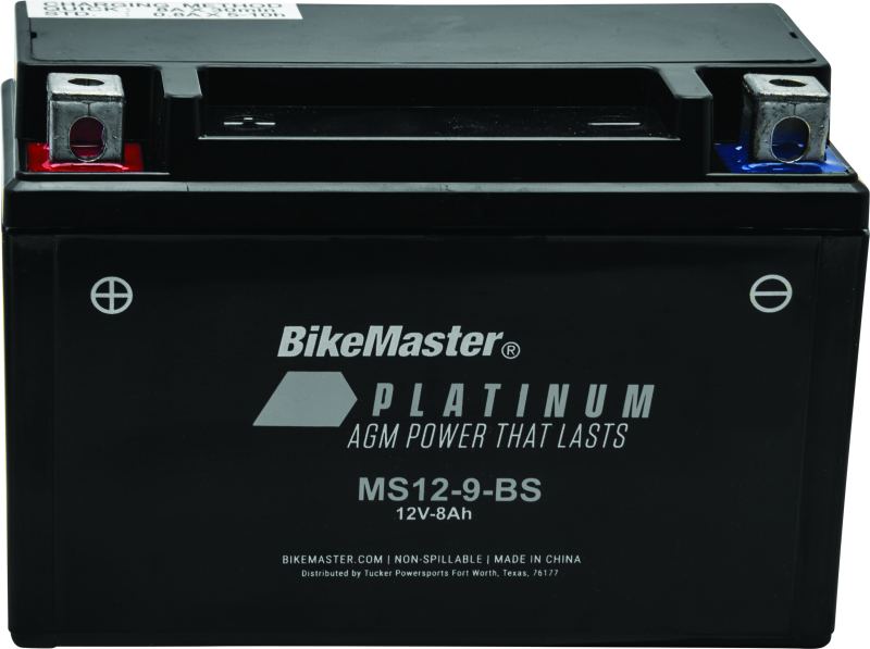 BikeMaster AGM Battery - MS12-9-BS Batteries BikeMaster