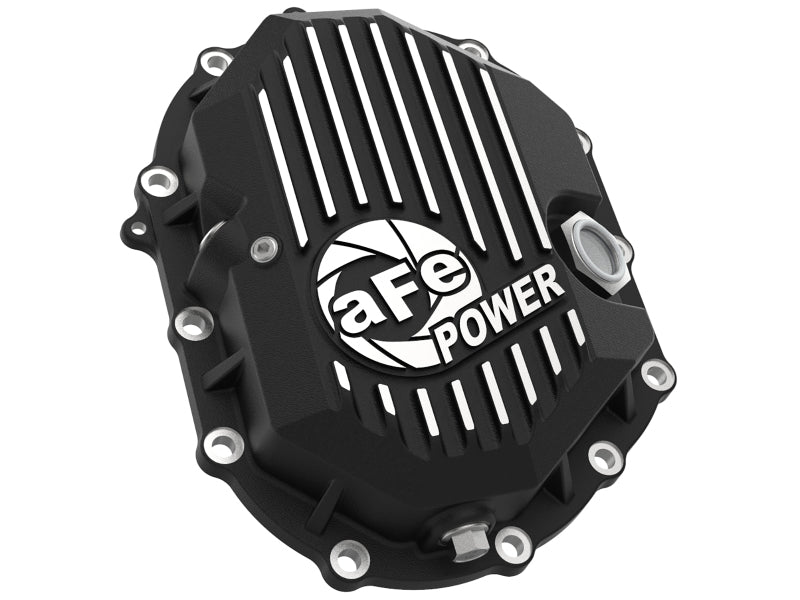 AFE Power 11-18 GM 2500-3500 AAM 9.25 Axle Front Differential Cover Black Machined Street Series Diff Covers aFe