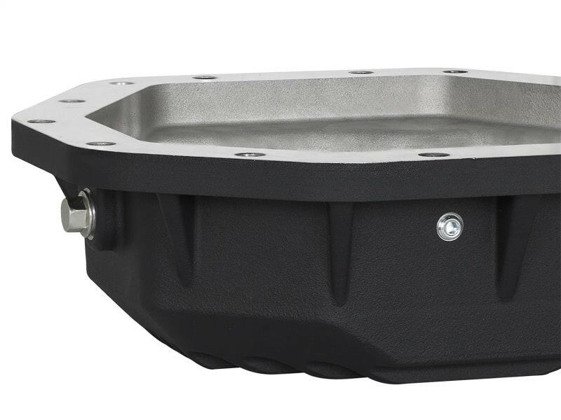 aFe Power Pro Ser Rear Diff Cover Black w/Mach Fins 2017 Ford Diesel Trucks V8-6.7L(td) Dana M275-14 Diff Covers aFe