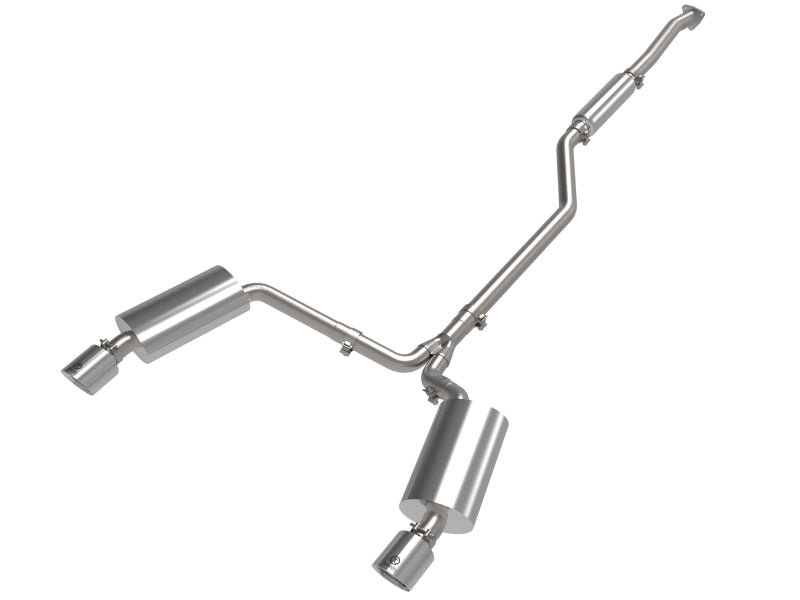 aFe 09-14 Acura TSX L4 2.4L Takeda 2-1/2in to 2-1/4in 304 SS Cat-Back Exhaust System w/Polished Tips Catback aFe