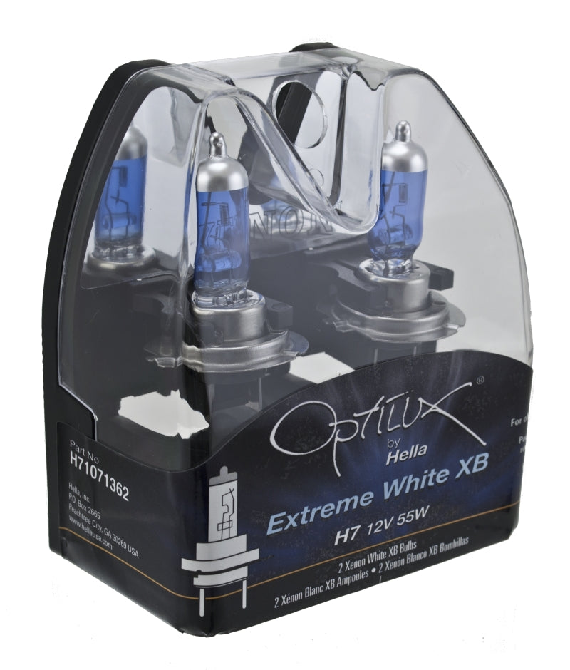 Hella Optilux 12V/55W H7 Extreme Blue Bulb (Pair) Bulbs Hella