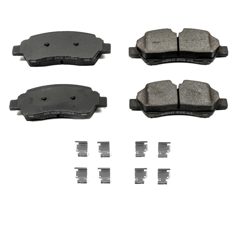 Power Stop 15-19 Ford Transit-150 Rear Z17 Evolution Ceramic Brake Pads w/Hardware Brake Pads - OE PowerStop