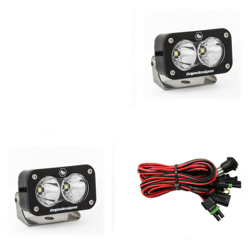 Baja Designs S2 Pro Series LED Light Pods Work/Scene Pattern - Pair Light Bars & Cubes Baja Designs