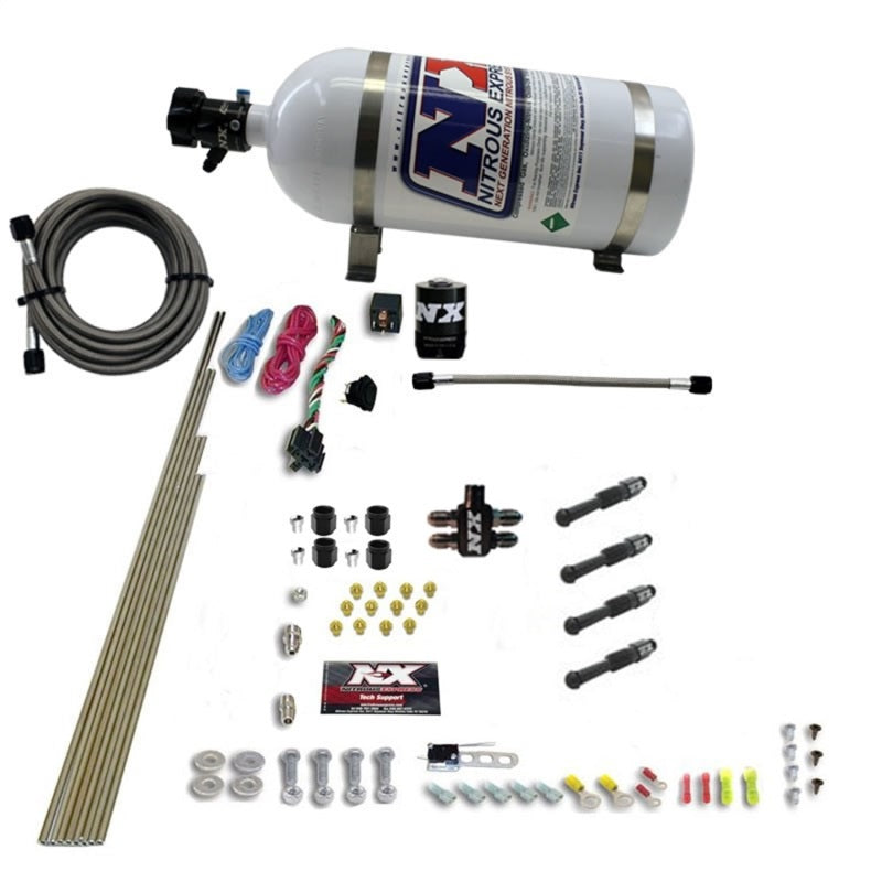 Nitrous Express Dry Direct Port Nitrous Kit 4 Cyl w/10lb Bottle Nitrous Systems Nitrous Express