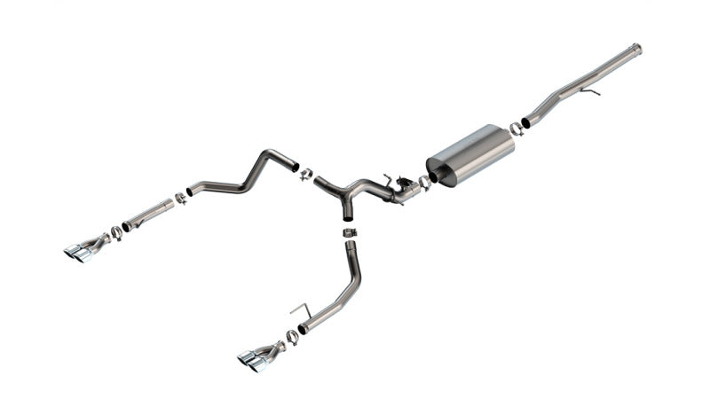 Borla 2024 Chevy Silverado 1500 6.2L V8 Touring Catback Exhaust w/ Simulator - Chrome Catback Borla