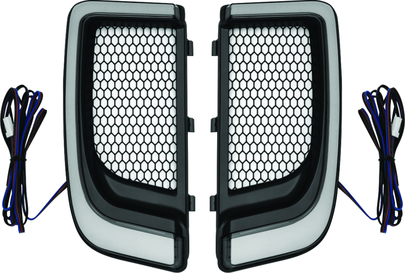 Kuryakyn Tracer Lower Fairing Grill Black Exterior Trim Kuryakyn