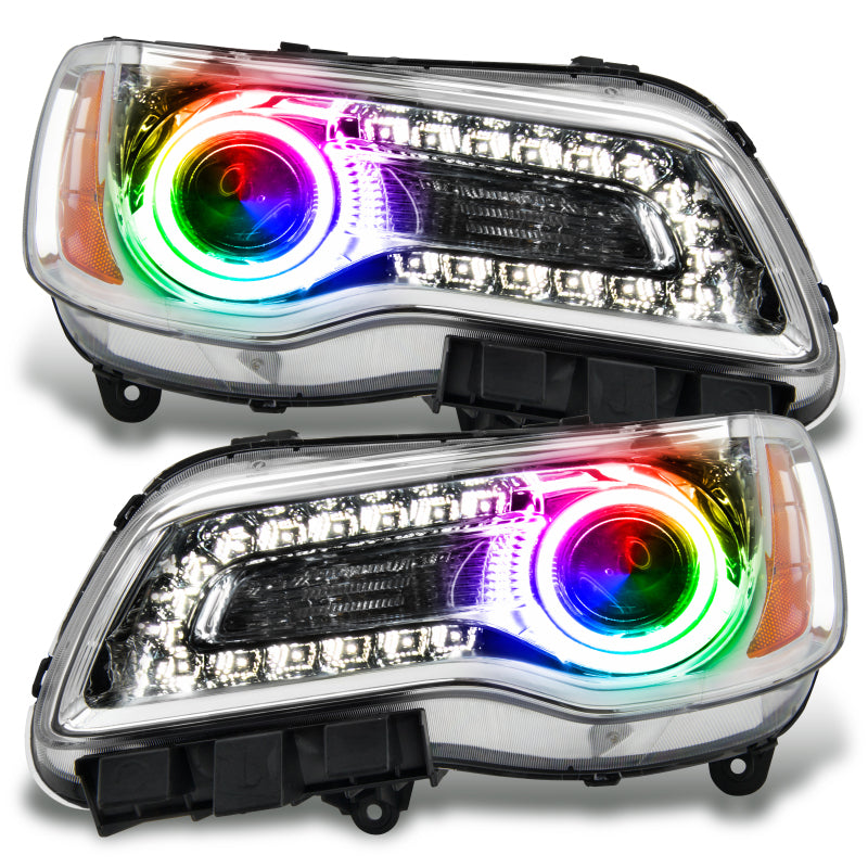 Oracle 11-14 Chrysler 300C SMD HL - Chrome - NON HID - ColorSHIFT w/o Controller Headlights ORACLE Lighting