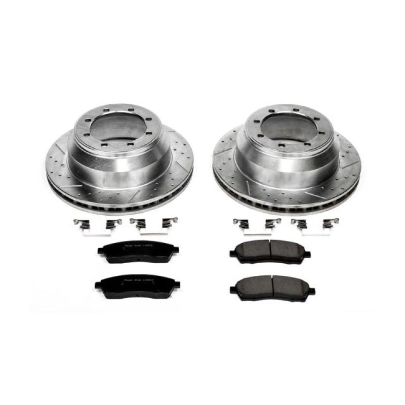Power Stop 99-04 Ford F-350 Super Duty Rear Z23 Evolution Sport Brake Kit Brake Kits - Performance D&S PowerStop