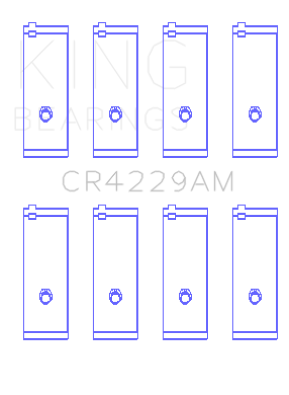 King Engine Bearings Toyota 2E (Size +0.25mm) Connecting Rod Bearing Set Connecting Rods King Engine Bearings