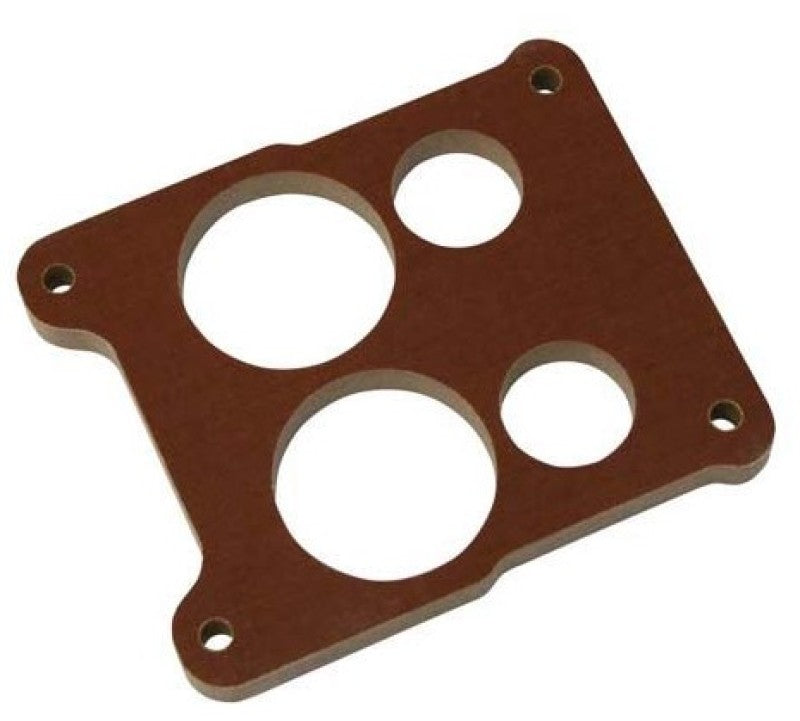 Moroso Quadrajet Carburetor Spacer - 4 Hole Plenum - 1/2in - Phenolic Hardware - Singles Moroso
