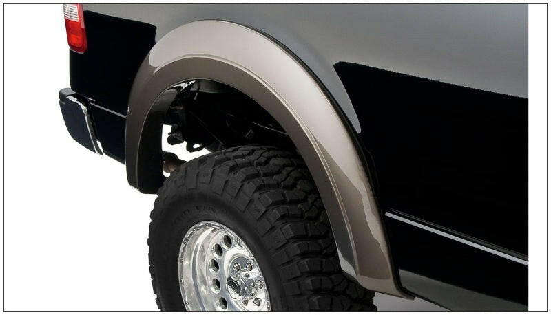 Bushwacker 04-08 Ford F-150 Styleside Extend-A-Fender Style Flares 2pc 66.0/78.0/96.0in Bed - Black Fender Flares Bushwacker