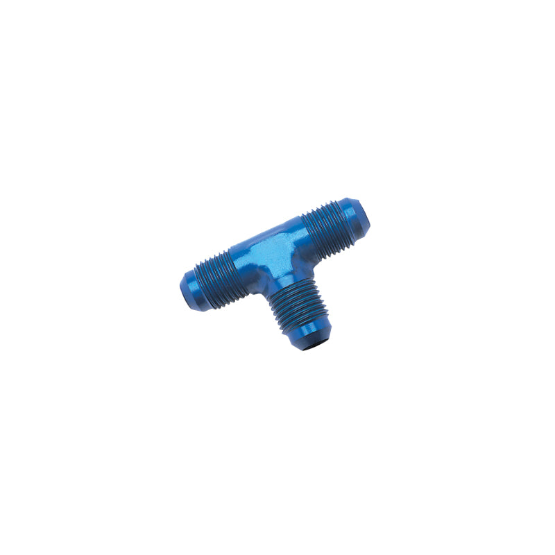 Russell Performance -16 AN NPT Flare Tee Fitting (Blue) Fittings Russell