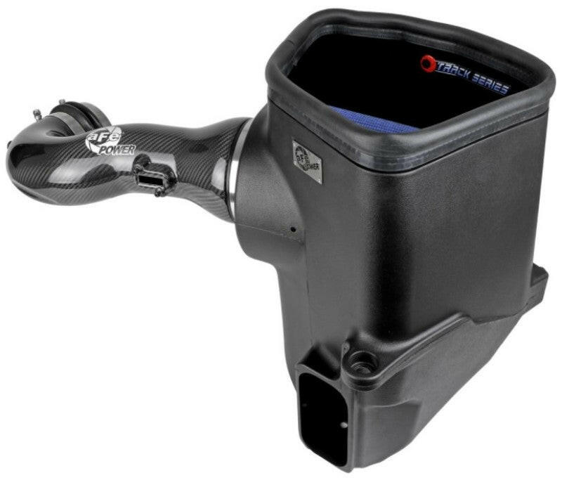 aFe 19-20 GM Trucks 5.3L/6.2L Track Series Carbon Fiber Cold Air Intake System With Pro 5R Filters Cold Air Intakes aFe