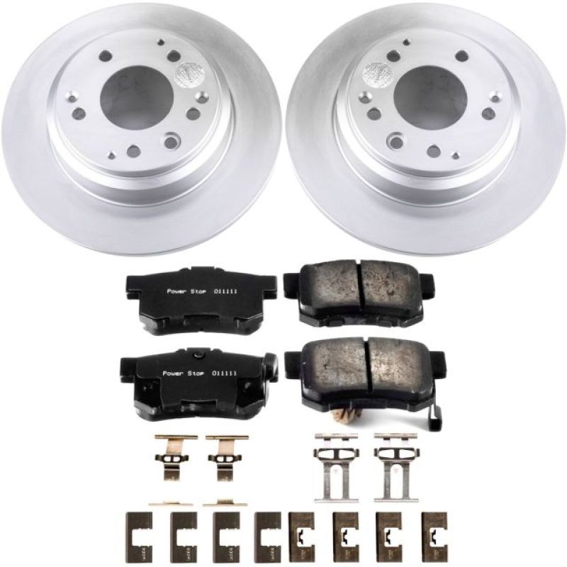 Power Stop 96-98 Acura RL Rear Z17 Evolution Geomet Coated Brake Kit Brake Kits - Performance Blank PowerStop