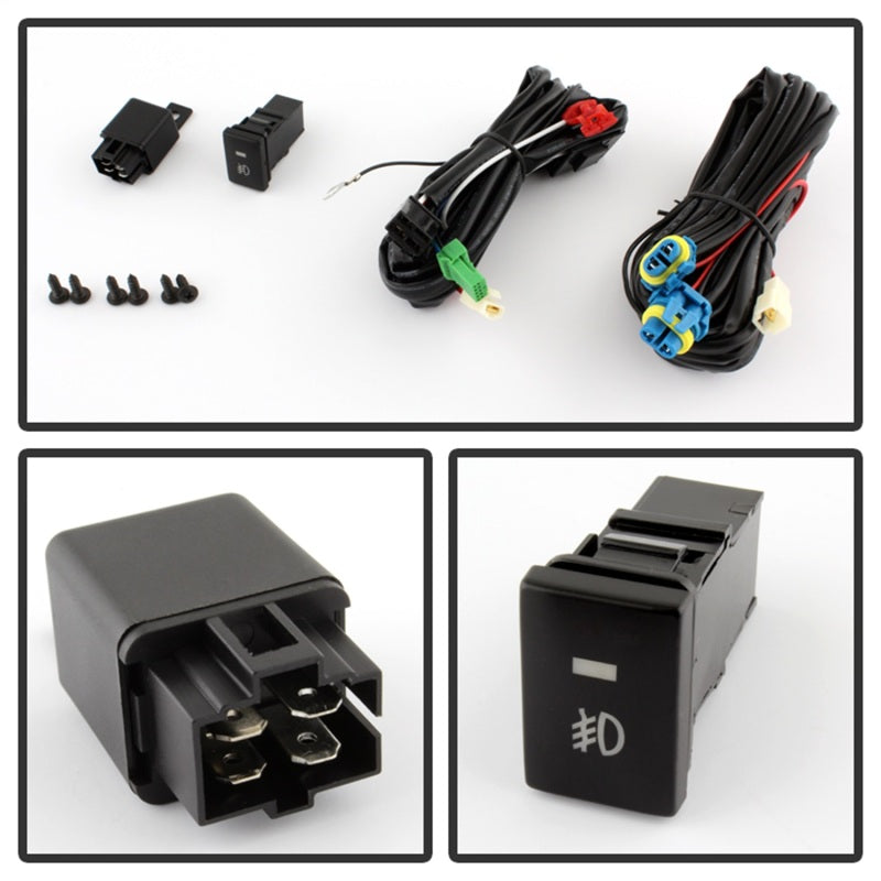 Spyder Mitsubishi Mirage 2014+ OEM Fog Lights w/Switch Clear FL-MM2014-C Fog Lights SPYDER