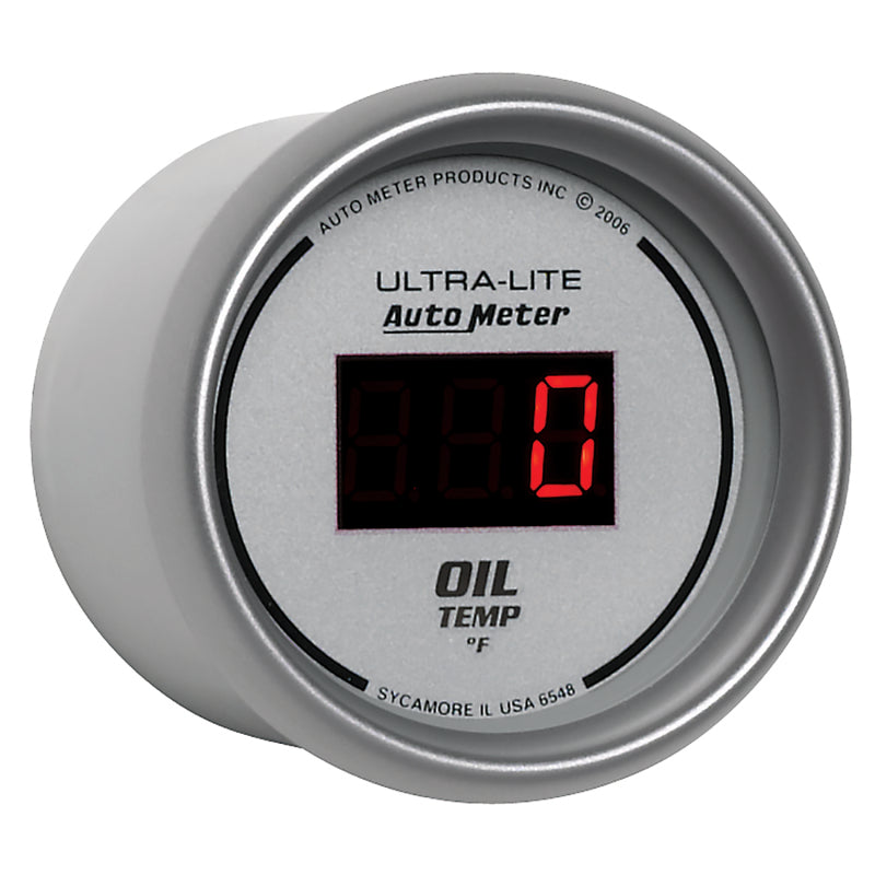 Autometer Ultra-Lite 52MM 0-340 Deg F Digital Oil Temperature Gauges AutoMeter