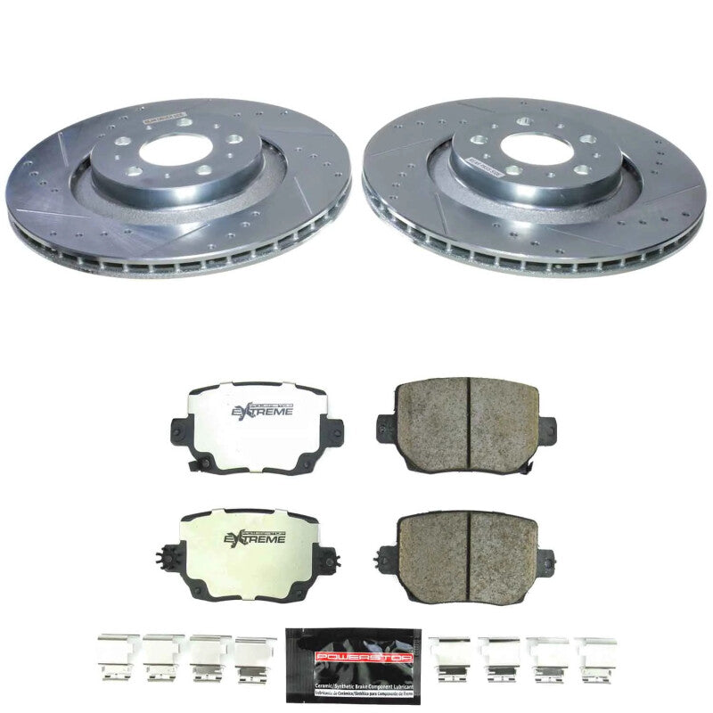 Power Stop 20-24 Tesla Y Rear Z26 Street Brake Kit Brake Kits - Performance D&S PowerStop