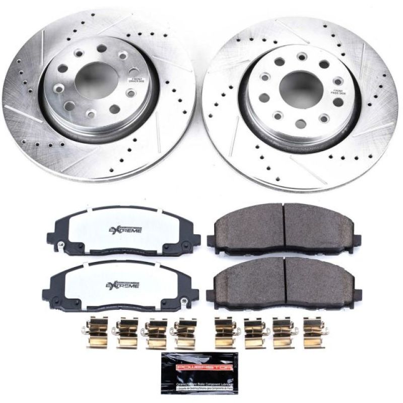 Power Stop 18-19 Jeep Wrangler Front Z36 Truck & Tow Brake Kit Brake Kits - Performance D&S PowerStop
