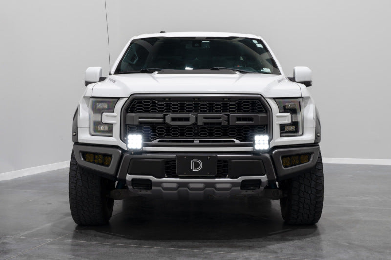 Diode Dynamics 17-20 Ford Raptor SS5 Bumper LED Pod Light Kit - Sport Yellow Driving Light Bars & Cubes Diode Dynamics