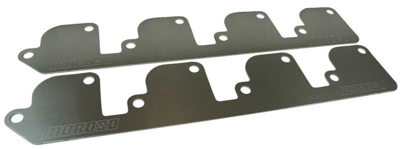Moroso Ford 351C/351M/400 Exhaust Block Off Storage Plate - Pair Block Off Plates Moroso
