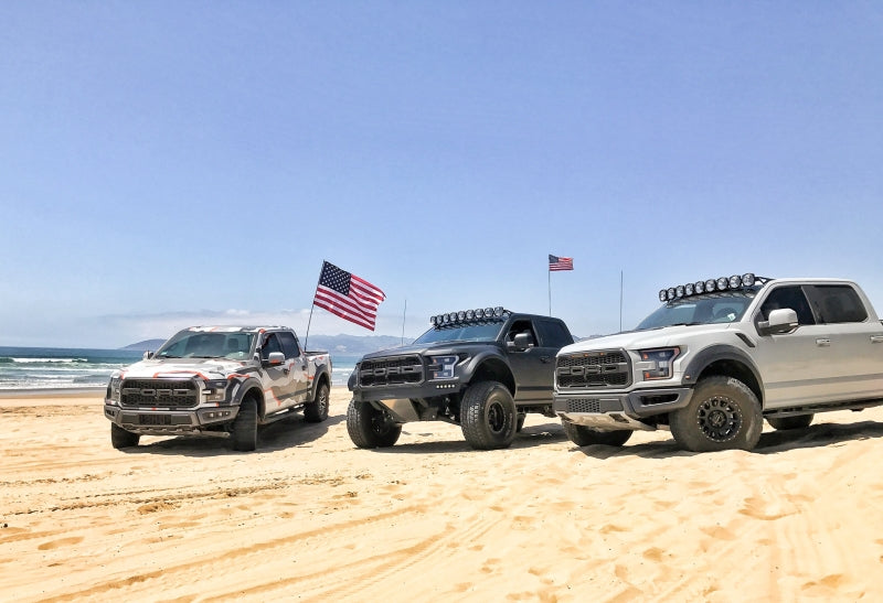 KC HiLiTES 17-18 Ford Raptor 57in. Pro6 Gravity LED 9-Light 180w Combo Beam Overhead Light Bar Sys Light Bars & Cubes KC HiLiTES