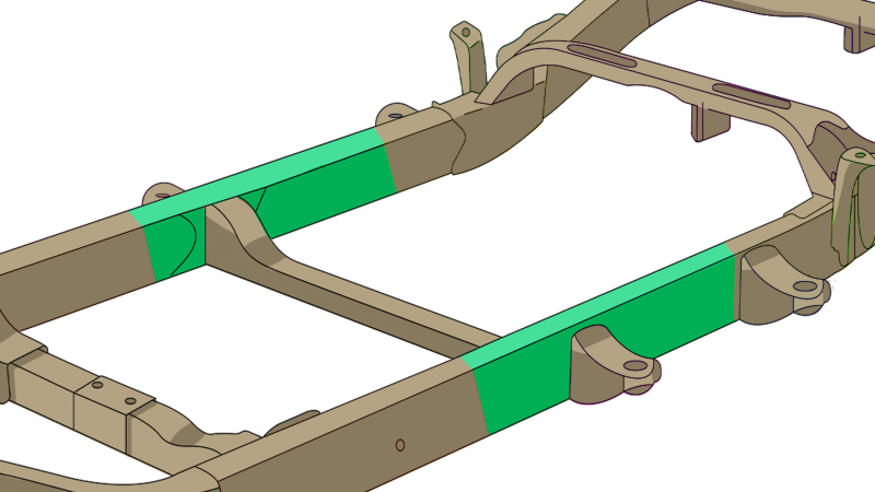 Rust Buster 2007-2013 Chevy Silverado/GMC Sierra Center Frame Repair Kit - Left Frames RustBuster
