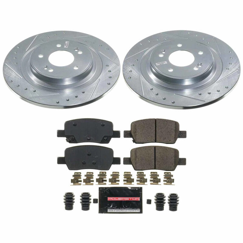 Power Stop 2022 Kia Carnival Rear Z23 Evolution Brake Kit Brake Kits - Performance D&S PowerStop