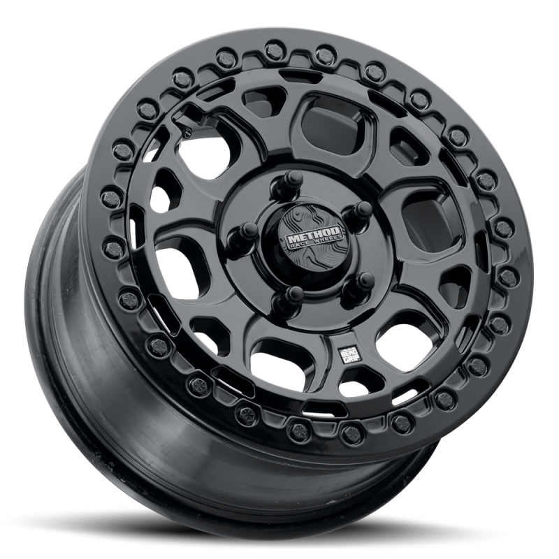 Method MR416 Beadlock 15x7 / 6x5.5 / 74mm Offset / 78.30mm Bore - Gloss Black Wheel Wheels - Cast Method Wheels