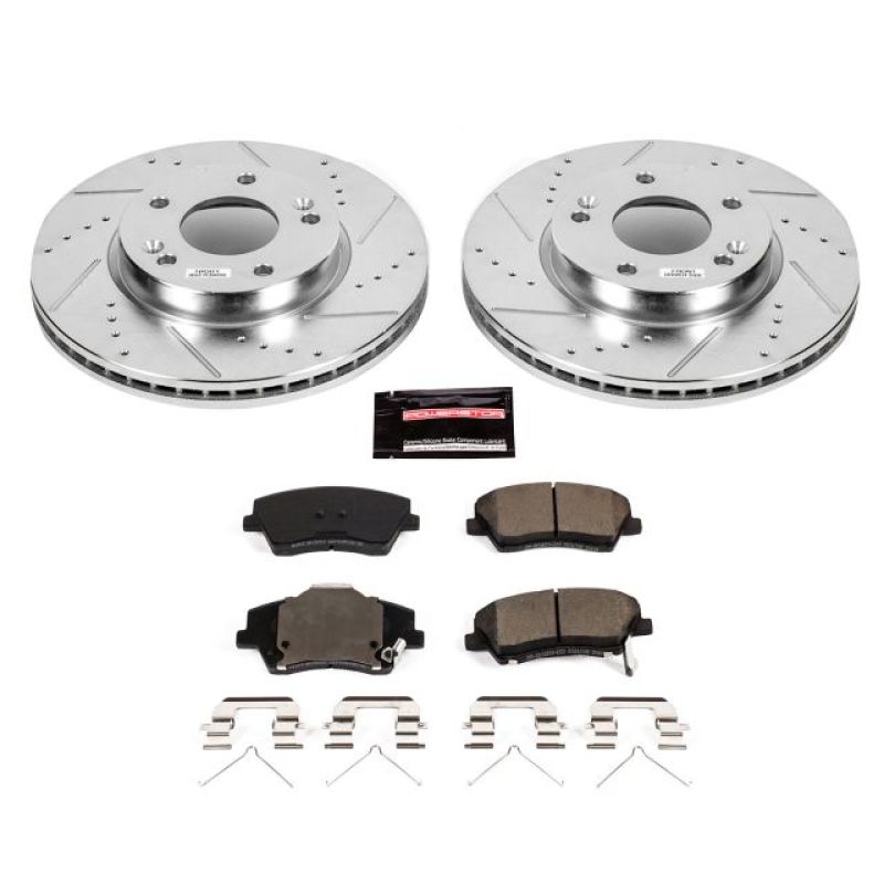 Power Stop 17-19 Hyundai Elantra Front Z23 Evolution Sport Brake Kit Brake Kits - Performance D&S PowerStop